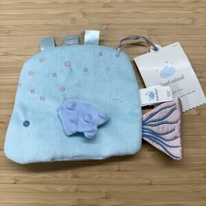 Cloud Island Crinkle Fish Baby Blue Pink Soft Toy Under The Sea Lovey NEW NWT